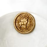 "Deer Wreath Wax Seal, Pack of 10, Customizable Color" - Wax Seals in multicolorassorted-colors by Abby Choi