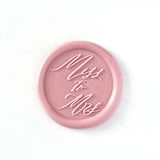 "Miss to Mrs Wax Seals in Dusty Rose Pack of 10" - Wax Seals in pink by Abby Choi