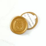 "Horseshoe Wax Seal in Traditional Gold Pack of 10" - Wax Seals in gold by Abby Choi