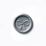 "Bow in Silver Pack of 10" - Wax Seals in silver by Abby Choi