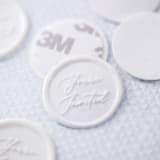 "You're Invited (Sold in Sets of 10)" - Wax Seals in white by Lindsey Cain