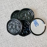 "Black graduation wax seal - Graduation cap throw | Set of 10" - Wax Seals in black by Maria Ferrer G.