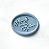 "Happily Ever After in Dusty Blue Pack of 10" - Wax Seals in blue by Abby Choi
