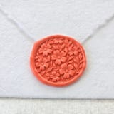 "Geranium Blossoms- Customizable Color- Set of 25 Hand-crafted Wax Seals" - Wax Seals in multicolor by Inkspiringletters