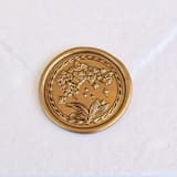 "Framed Orchid- Customizable Color- Set of 25  Hand-crafted Wax Seals" - Wax Seals in multicolor by Inkspiringletters