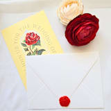 "Giant Roses- Customizable Color- Set of 25  Hand-crafted Wax Seals" - Wax Seals in multicolor by Inkspiringletters
