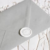 "Gray Botanical Monogram Wax Seals | Set of 50" - Wax Seals in gray by Clove and Cedar Design