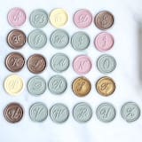 "Script Initals Wax Seal, Pack of 10, Customizable Color" - Wax Seals in multicolorassorted-colors by Abby Choi
