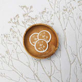 "Custom Monogram Terracotta With White Daisies Wax Seals | Set of 25" - Wax Seals in orange by Clove and Cedar Design