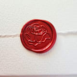 "Modern Rose- Customizable Color- Set of 25 Hand-crafted Wax Seals" - Wax Seals in multicolor by Inkspiringletters
