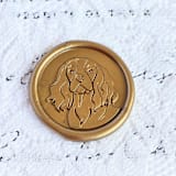 "Cocker Spaniel- Customizable Color- Set of 25 Hand-crafted Wax Seals" - Wax Seals in multicolor by Inkspiringletters