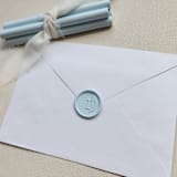 "Customizable Color "I" Monogrammed Self-adhesive Wax Seals, Set of 5" - Wax Seals in multicolorassorted-colors by MC silverlinings