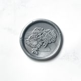 "Anemone in Silver Pack of 10" - Wax Seals in silver by Abby Choi