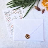 "Holly Branch- Customizable Color- Set of 25  Hand-crafted Wax Seals" - Wax Seals in multicolor by Inkspiringletters