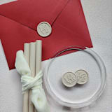 "Customizable Color LOVE Self-adhesive Wax Seals, Set of 5" - Wax Seals in multicolorassorted-colors by MC silverlinings
