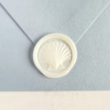 "Modern Seashell- Customizable Color- Set of 25  Hand-crafted Wax Seals" - Wax Seals in multicolor by Inkspiringletters
