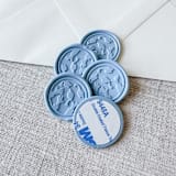 "Customizable color graduation wax seal - Graduation cap throw | Set of 10" - Wax Seals in multicolorassorted-colors by Maria Ferrer G.