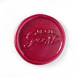 "Be Our Guest Wax Seal in Sangria, Pack of 10" - Wax Seals in red by Abby Choi