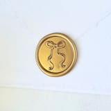 "Long-tailed Bow- Customizable Color- Set of 25  Hand-crafted Wax Seals" - Wax Seals in multicolor by Inkspiringletters