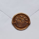 "Customizable Color Sunset Scenery Self-adhesive Wax Seals, Set of 5" - Wax Seals in multicolorassorted-colors by MC silverlinings