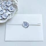 "Lavender Confetti Wax Seal in White | Pack of 10" - Wax Seals in purple by Caitlin Home