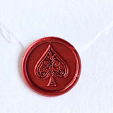 "Spade- Customizable Color- Set of 25 Hand-crafted Wax Seals" - Wax Seals in multicolor by Inkspiringletters