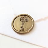 "Vintage Key- Customizable Color- Set of 25 Hand-crafted Wax Seals" - Wax Seals in multicolor by Inkspiringletters