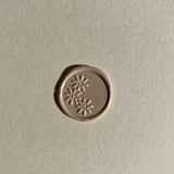 "Carrara Flora Wax Seal Stickers Pack of 10, Nude Natural" - Wax Seals in natural by Eva Tadros