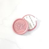 "Peony Wax Seal in Dusty Rose, Pack of 10" - Wax Seals in pink by Abby Choi