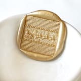 "Santa Sleigh Square Wax Seal, Pack of 10, Customizable Color" - Wax Seals in multicolorassorted-colors by Abby Choi