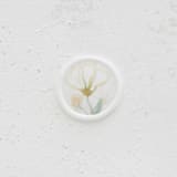 "Watercolor Yellow Floral Wax Seals | Set of 25" - Wax Seals in yellow by Clove and Cedar Design