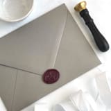 "Happily Ever After in Mulberry Pack of 10" - Wax Seals in purple by Abby Choi