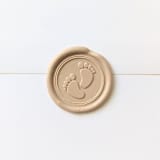 "Baby Feet- Customizable Color- Set of 25 Hand-crafted Wax Seals" - Wax Seals in multicolor by Inkspiringletters