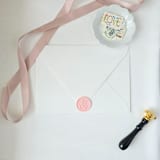 "Ribbon - Customizable Color- Set of 25  Hand-crafted Wax Seals" - Wax Seals in multicolor by Inkspiringletters