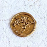 "Snowy Plum Blossom- Customizable Color- Set of 25 Hand- crafted Wax Seals" - Wax Seals in multicolor by Inkspiringletters