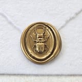 "Steampunk Beetle- Customizable Color- Set of 25 Hand-crafted Wax Seals" - Wax Seals in multicolor by Inkspiringletters