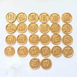 "Storybook Monogram- Customizable Color- Set of 25 Hand-crafted Wax Seals" - Wax Seals in multicolor by Inkspiringletters