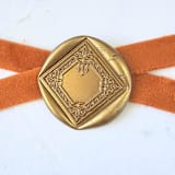 "Art Deco Frame- Customizable Color- Set of 25 Hand-crafted Wax Seals" - Wax Seals in multicolor by Inkspiringletters