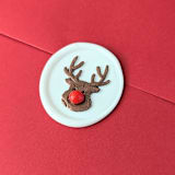 "Rudolph - Set of 25 Hand-crafted Wax Seals" - Wax Seals in white by Inkspiringletters
