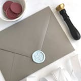 "Starfish in Baby Blue Pack of 10" - Wax Seals in blue by Abby Choi