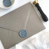 "Starfish in Dusty Blue Pack of 10" - Wax Seals in blue by Abby Choi