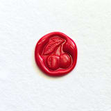 "Sweetheart Cherries- Hand-crafted Wax Seals - Customizable Color- Set of 25" - Wax Seals in multicolor by Inkspiringletters