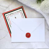 "Glitter Script Monogram- Customizable- Set of 25 Hand-crafted Red Wax Seals" - Wax Seals in red by Inkspiringletters