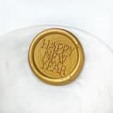 "Happy New Year Wax Seal, Pack of 10, Customizable Color" - Wax Seals in multicolorassorted-colors by Abby Choi
