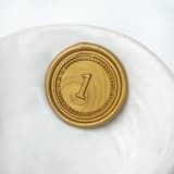 "Numbers Wax Seal, Pack of 10, Customizable Color" - Wax Seals in multicolorassorted-colors by Abby Choi