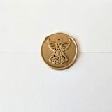 "Angel Topper- Customizable Color- Set of 25 Hand-crafted Wax Seals" - Wax Seals in multicolor by Inkspiringletters