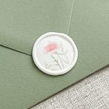 "Blush floral self-adhesive wax seal | Set of 10" - Wax Seals in multicolorassorted-colors by Maria Ferrer G.