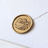 "Thanksgiving Feast- Holiday Wax Seals- Set of 25 Antique Gold Hand-crafted Wax Seals" - Wax Seals in gold by Inkspiringletters