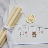 "Customizable Color Baby Stroller Self-adhesive Wax Seals, Set of 5" - Wax Seals in pink by MC silverlinings