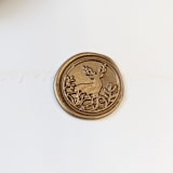 "Forest Reindeer- Customizable Color- Set of 25 Hand-crafted Wax Seals" - Wax Seals in multicolor by Inkspiringletters